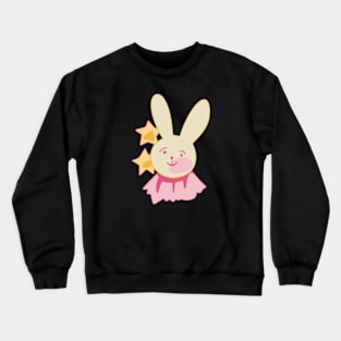 Oshi no Ko Ai Hoshino Cute Bunny Star Ribbon Design Crewneck Sweatshirt